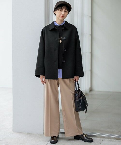 S size ONWARD(小さいサイズ) / エスサイズオンワード ベスト | 【洗える】コットンリリー モックネックニットベスト | 詳細15