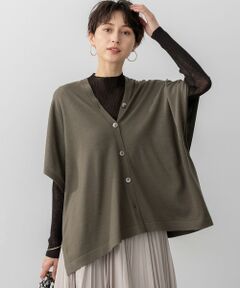 S size ONWARD(小さいサイズ) / エスサイズオンワード ニット・セーター | 【洗える】コンパクトウール マルチウェイ ニットポンチョ