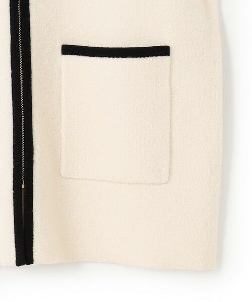 S size ONWARD(小さいサイズ) / エスサイズオンワード その他アウター | 【洗える】ミニブークレニット バイカラー ジャケット | 詳細10