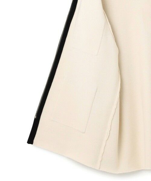 S size ONWARD(小さいサイズ) / エスサイズオンワード その他アウター | 【洗える】ミニブークレニット バイカラー ジャケット | 詳細12