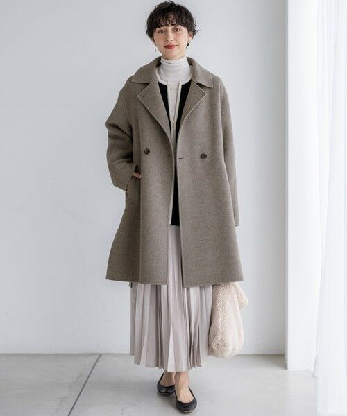 S size ONWARD(小さいサイズ) / エスサイズオンワード その他アウター | 【洗える】ミニブークレニット バイカラー ジャケット | 詳細16