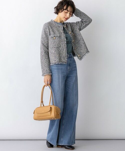 S size ONWARD(小さいサイズ) / エスサイズオンワード ノーカラージャケット | 【見上愛さん着用/新色追加/VERY掲載】ツイード ニット ジャケット | 詳細28