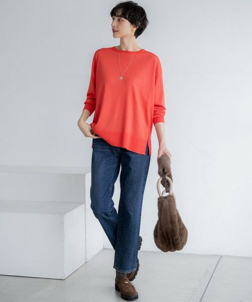 S size ONWARD(小さいサイズ) / エスサイズオンワード ニット・セーター | 【洗える】オータムシャイニー リラクシー ニット | 詳細7