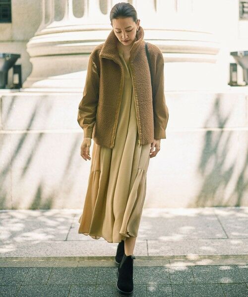 S size ONWARD(小さいサイズ) / エスサイズオンワード ロング・マキシ丈ワンピース | 【カタログ掲載】ソフトシルクビエラ ワンピース | 詳細1