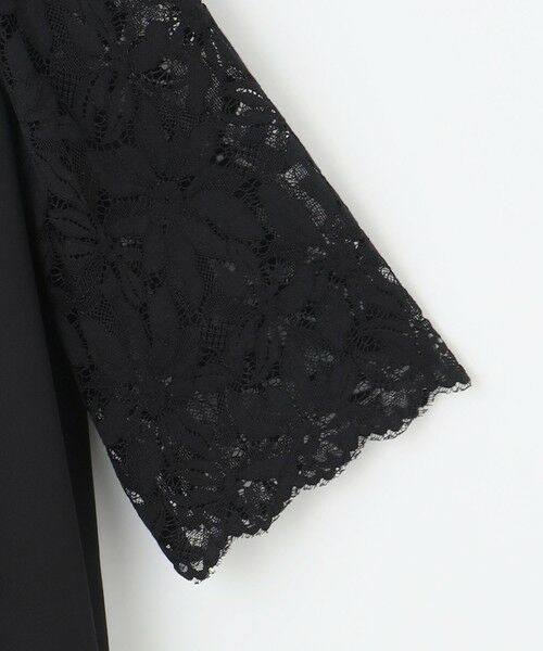 S size ONWARD(小さいサイズ) / エスサイズオンワード ロング・マキシ丈ワンピース | フラワーレースダブルクロス ワンピース | 詳細7