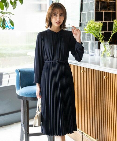 S size ONWARD(小さいサイズ) / エスサイズオンワード ロング・マキシ丈ワンピース | 【洗える】ノーブルプリーツ ワンピース | 詳細10