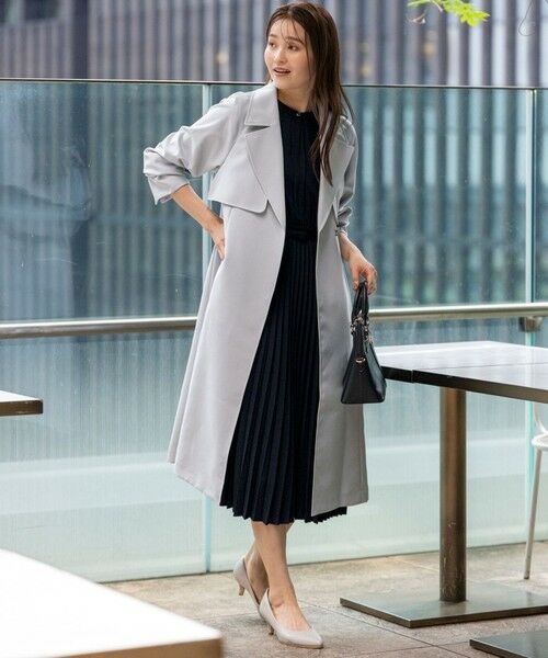 S size ONWARD(小さいサイズ) / エスサイズオンワード ロング・マキシ丈ワンピース | 【洗える】ノーブルプリーツ ワンピース | 詳細11