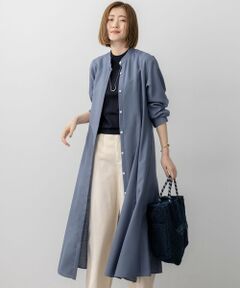 S size ONWARD(小さいサイズ) / エスサイズオンワード ミニ丈・ひざ丈ワンピース | 【洗える】TWビエラ シャツワンピース