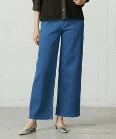 S size ONWARD(小さいサイズ) / エスサイズオンワード デニムパンツ | ウスカルデニムワイドストレート パンツ