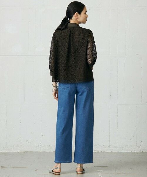 S size ONWARD(小さいサイズ) / エスサイズオンワード デニムパンツ | ウスカルデニムワイドストレート パンツ | 詳細15