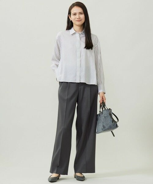 S size ONWARD(小さいサイズ) / エスサイズオンワード その他パンツ | 【カタログ掲載】ウールライクストレッチワイド パンツ | 詳細9