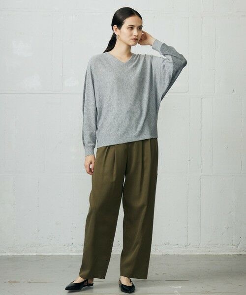 S size ONWARD(小さいサイズ) / エスサイズオンワード その他パンツ | セルロースコットンチノコクーンシルエット パンツ | 詳細2