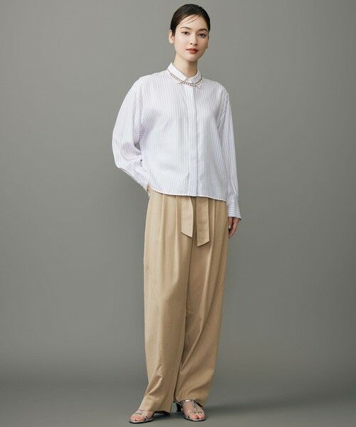 S size ONWARD(小さいサイズ) / エスサイズオンワード その他パンツ | セルロースコットンチノコクーンシルエット パンツ | 詳細8