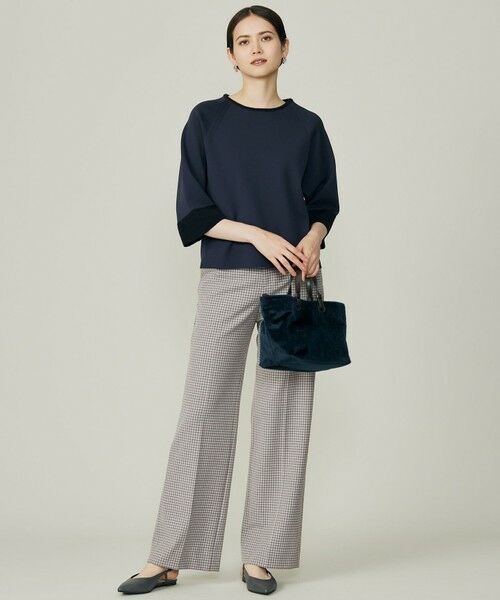 S size ONWARD(小さいサイズ) / エスサイズオンワード その他パンツ | TRギャバチェック柄ストレート パンツ | 詳細14