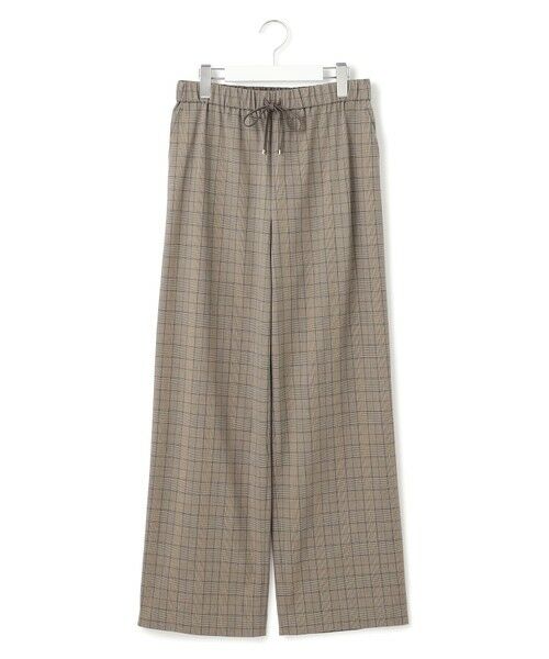 S size ONWARD(小さいサイズ) / エスサイズオンワード その他パンツ | 【洗える】ドライ2WAYストレッチ チェック ワイド パンツ | 詳細13