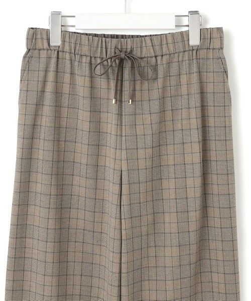 S size ONWARD(小さいサイズ) / エスサイズオンワード その他パンツ | 【洗える】ドライ2WAYストレッチ チェック ワイド パンツ | 詳細15