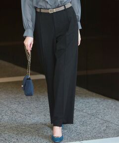 S size ONWARD(小さいサイズ) / エスサイズオンワード その他パンツ | 【洗える】TWマットクロス タック ワイド パンツ