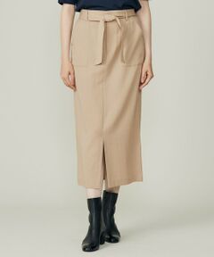 S size ONWARD(小さいサイズ) / エスサイズオンワード ミニ・ひざ丈スカート | セルロースコットンチノ スカート