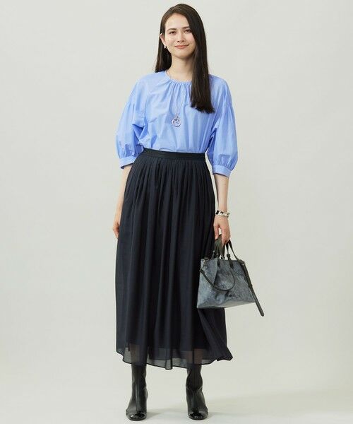 S size ONWARD(小さいサイズ) / エスサイズオンワード ミニ・ひざ丈スカート | シアー スカート | 詳細5