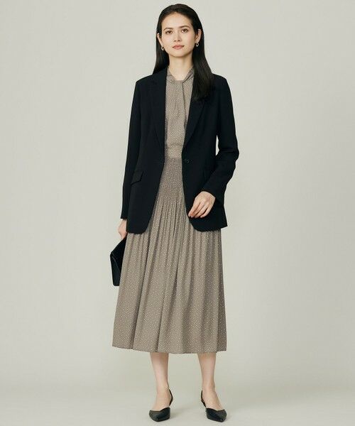 S size ONWARD(小さいサイズ) / エスサイズオンワード ロング・マキシ丈スカート | 【セットアップ対応】ライトサテンプリーツ スカート | 詳細4