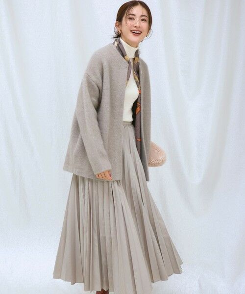 S size ONWARD(小さいサイズ) / エスサイズオンワード ロング・マキシ丈スカート | 【見上愛さん着用/CanCam11月号掲載】パウダリータイプライター プリーツ スカート | 詳細1