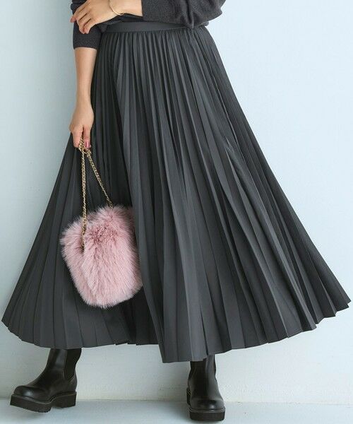 S size ONWARD(小さいサイズ)/エスサイズオンワード 【見上愛さん着用/CanCam11月号掲載】パウダリータイプライター プリーツ スカート グレー系 30 S size ONWARD(小さいサイズ)/エスサイズオンワード 【見上愛さん着用/CanCam11月号掲載】パウダリータイプライター プリーツ スカート グレー系 30