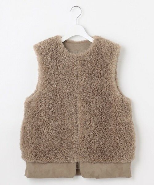 S size ONWARD(小さいサイズ) / エスサイズオンワード ベスト | 【SHIHOさん着用】カルガンラムエコファー ジレ | 詳細9