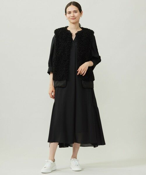 S size ONWARD(小さいサイズ) / エスサイズオンワード ベスト | 【SHIHOさん着用】カルガンラムエコファー ジレ | 詳細11