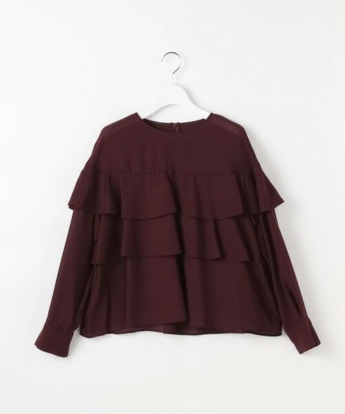 S size ONWARD(小さいサイズ) / エスサイズオンワード シャツ・ブラウス | 【カタログ掲載】TWハイツイストビエラフリル ブラウス | 詳細4