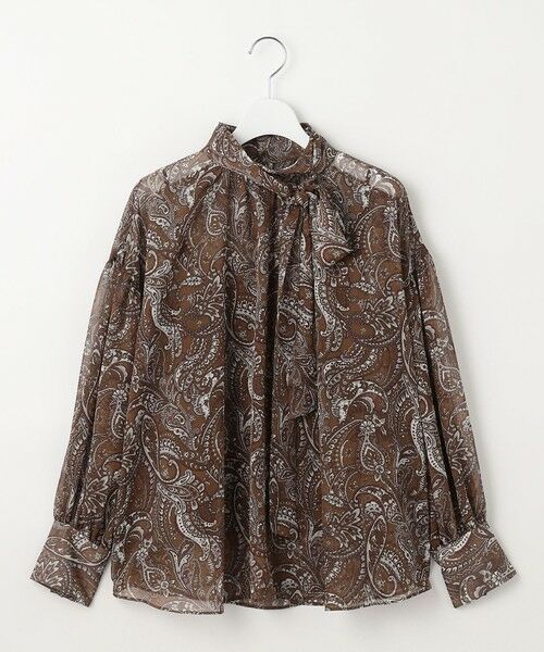 S size ONWARD(小さいサイズ) / エスサイズオンワード シャツ・ブラウス | ペイズリープリントボウタイ ブラウス | 詳細5