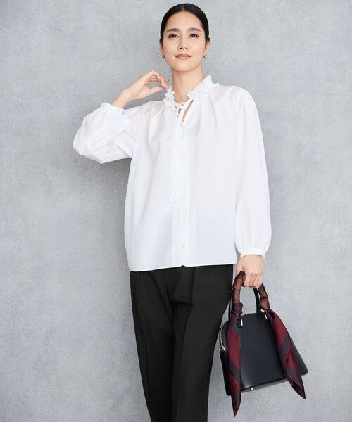 S size ONWARD(小さいサイズ) / エスサイズオンワード シャツ・ブラウス | 【SHIHOさん着用】ブライトローン ブラウス | 詳細2