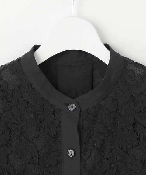 S size ONWARD(小さいサイズ) / エスサイズオンワード シャツ・ブラウス | 【SHIHOさん着用】レースブロッキング ブラウス | 詳細9