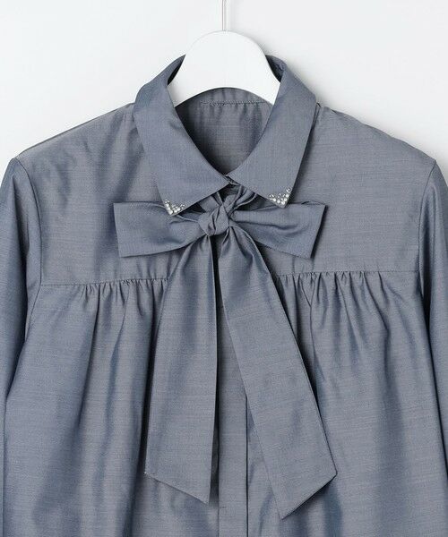 S size ONWARD(小さいサイズ) / エスサイズオンワード シャツ・ブラウス | ボウタイ付きビジュー シャツ | 詳細20
