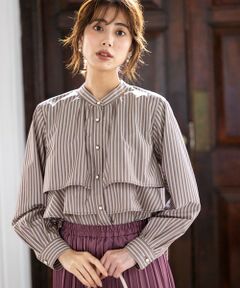 S size ONWARD(小さいサイズ) / エスサイズオンワード シャツ・ブラウス | 【洗える】ラッフルレイヤード ブラウス