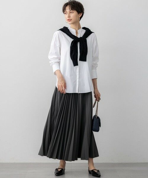 S size ONWARD(小さいサイズ) / エスサイズオンワード シャツ・ブラウス | 【滝沢眞規子さん着用/mi-molletコラボ/洗える】CANCLINI デザイン シャツ | 詳細4