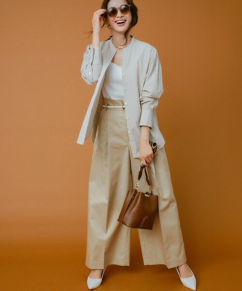 S size ONWARD(小さいサイズ) / エスサイズオンワード シャツ・ブラウス | 【滝沢眞規子さん着用/mi-molletコラボ/洗える】CANCLINI デザイン シャツ | 詳細13