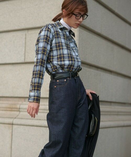 S size ONWARD(小さいサイズ) / エスサイズオンワード シャツ・ブラウス | 【WEB限定】シャーリング チェック シャツ | 詳細13