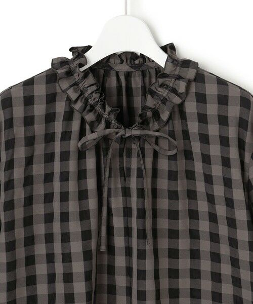 S size ONWARD(小さいサイズ) / エスサイズオンワード シャツ・ブラウス | 【WEB&一部店舗限定】ブロックチェック フリル ブラウス | 詳細10