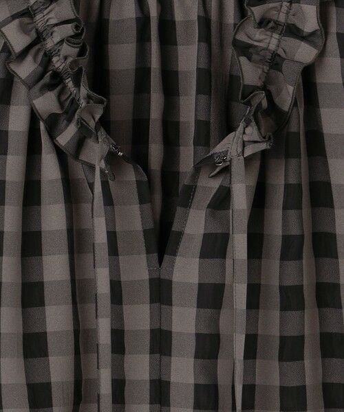 S size ONWARD(小さいサイズ) / エスサイズオンワード シャツ・ブラウス | 【WEB&一部店舗限定】ブロックチェック フリル ブラウス | 詳細11
