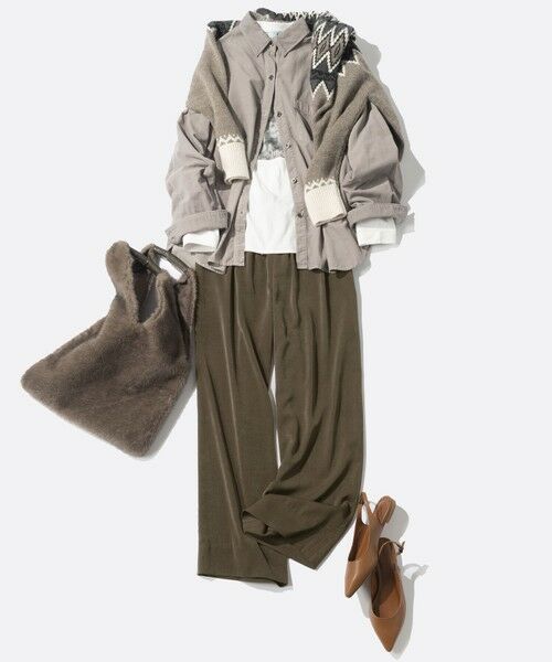 S size ONWARD(小さいサイズ) / エスサイズオンワード シャツ・ブラウス | 【見上愛さん着用/Oggi11月号掲載】コットン コーデュロイ シャツ | 詳細9