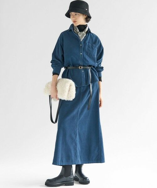 S size ONWARD(小さいサイズ) / エスサイズオンワード シャツ・ブラウス | 【見上愛さん着用/Oggi11月号掲載】コットン コーデュロイ シャツ | 詳細25