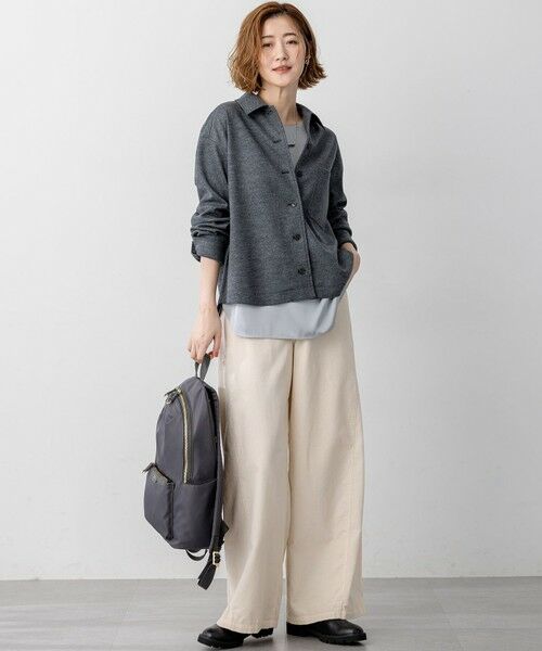 S size ONWARD(小さいサイズ) / エスサイズオンワード シャツ・ブラウス | 【滝沢眞規子さん着用/VERY掲載/洗える】ウールミルドジャージー シャツ | 詳細7