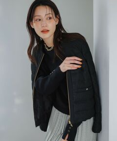 S size ONWARD(小さいサイズ) / エスサイズオンワード ダウンジャケット・ベスト | 【2WAY】ツイードノーカラー ダウンジャケット