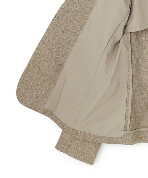 S size ONWARD(小さいサイズ) / エスサイズオンワード ノーカラージャケット | 【洗える】ウールライクカルゼ ノーカラー ジャケット | 詳細11
