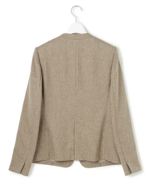 S size ONWARD(小さいサイズ) / エスサイズオンワード ノーカラージャケット | 【洗える】ウールライクカルゼ ノーカラー ジャケット | 詳細7
