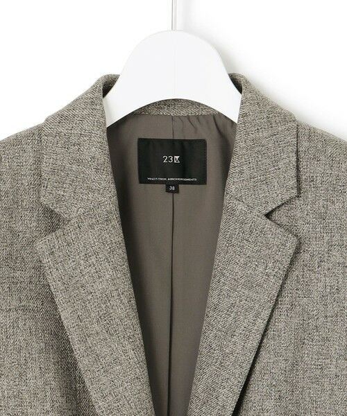 S size ONWARD(小さいサイズ) / エスサイズオンワード テーラードジャケット | 【洗える】ウールライクカルゼ テーラード ジャケット | 詳細6