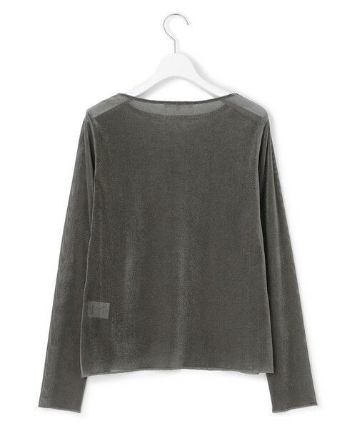 S size ONWARD(小さいサイズ) / エスサイズオンワード カットソー | 【SLOW/一部店舗限定】ブラッシュドチュール メッシュベロア カットソー | 詳細3