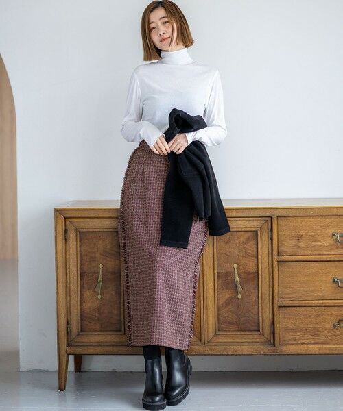 S size ONWARD(小さいサイズ) / エスサイズオンワード カットソー | 【SLOW/一部店舗限定】シアーフライス タートルネック カットソー | 詳細4