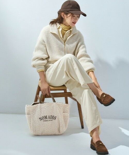 S size ONWARD(小さいサイズ) / エスサイズオンワード カットソー | 【SLOW/一部店舗限定】シアーフライス タートルネック カットソー | 詳細16