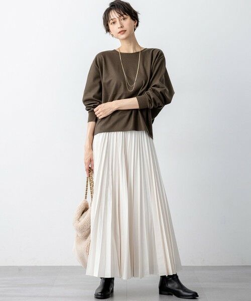 S size ONWARD(小さいサイズ) / エスサイズオンワード カットソー | 【洗える】ウールミルドジャージー フォルム カットソー | 詳細6